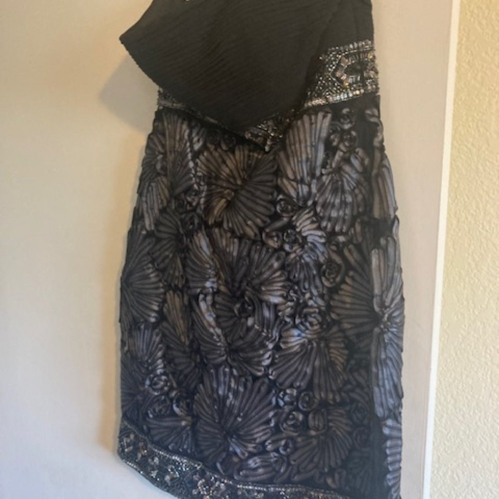 Sue Wong Nocturne black embellished strapless dress (NWT) Size 4